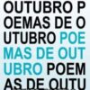 «Poemas de Outubro» Renato Castelo de Carvalho